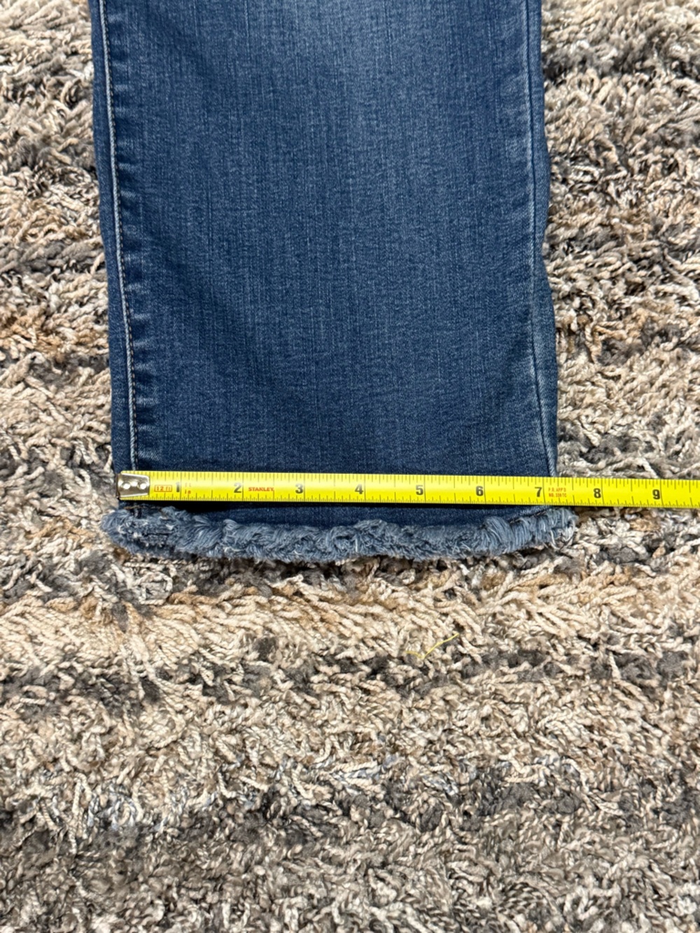 Democracy Straight-Leg Ankle Cropped Mid-Rise Blue Jeans - Picture 8 of 11